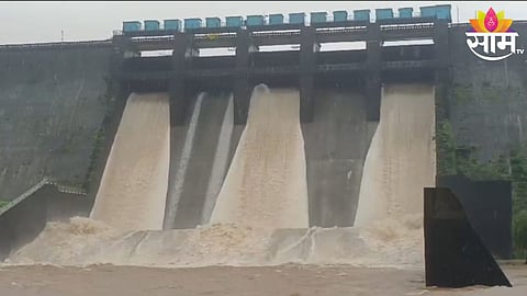 Dhamani Dam: धामणी धरणाचे तीन दरवाजे उघडले; पालघर जिल्ह्यात मुसळधार पावसाने धरणाच्या पाणी साठ्यात वाढ