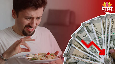Hair on the plate while eating