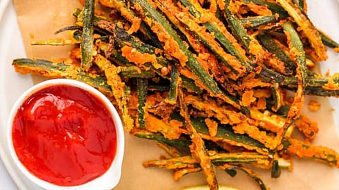 Crispy Bhindi Fry Recipe 