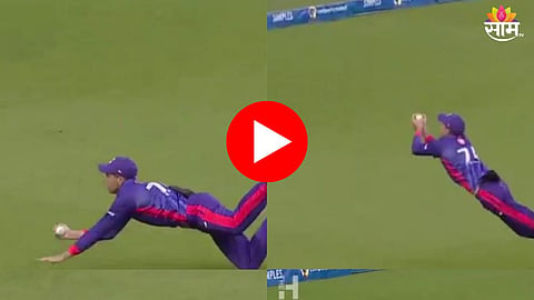 Mitchell Santner Catch: कहरच केला.. मिचेल सँटनरने मागच्या दिशेने धावत घेतला भन्नाट झेल - VIDEO 