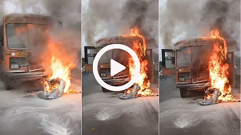 Satara Bus Fire