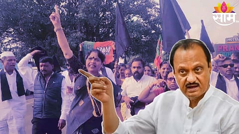 महायुतीत धुसफूस? दादांच्या ताफ्याला दाखवले काळे झेंडे