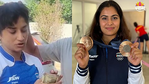 Manu Bhaker: विनेशला नोटांचे बंडल; तर मनूला गिफ्ट म्हणून जे मिळालं, ते पाहून हसू आवरणार नाही 
