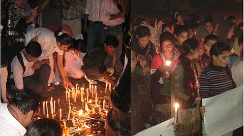candles protest