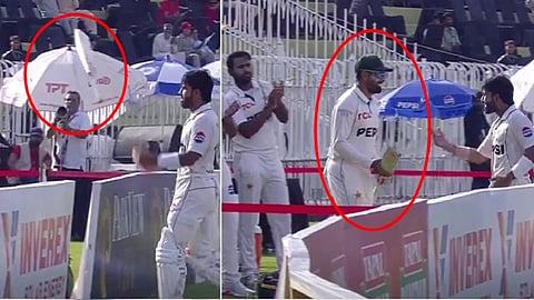 Mohammad Rizwan Throws Bat at Babar Azam