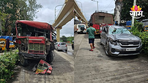 Pune Accident: पुण्यात एसटी बस- कारची समोरासमोर धडक, एका महिलेचा मृत्यू; ६ जण गंभीर 