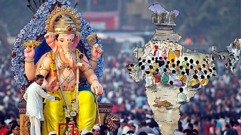 India all state ganpati celebration