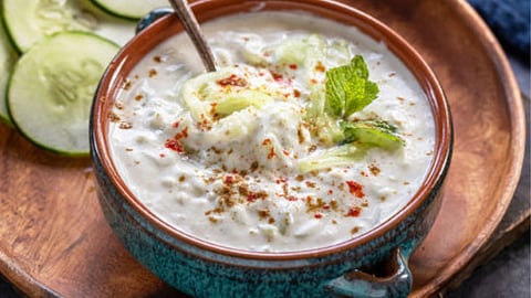 Cucumber Raita Recipe for Shradh