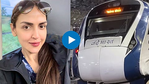 Esha Deol Vande Bharat Journey
