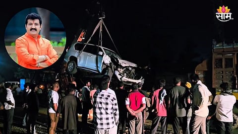 Amravati Accident: शिंदे गटाच्या पालकमंत्र्यांच्या आलिशान गाडीची टेम्पोला धडक, वाहन जाग्यावर उलटले; चालक गंभीर जखमी 