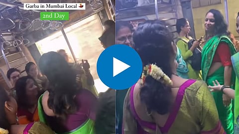Garba In Mumbai Local Train