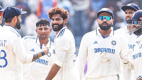India vs New Zealand: वॉशिंग्टन अन् जडेजाची 'सुंदर' गोलंदाजी! न्यूझीलंडचा पॅकअप