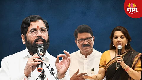 cm eknath shinde, Shaina NC and Arvind Sawant