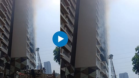 मुंबईत ३१ मजली इमारतीला भीषण आग; दुसऱ्या मजल्यावर तिसऱ्या मजल्यापर्यंत पोहोचले आगीचे लोट,VIDEO 
