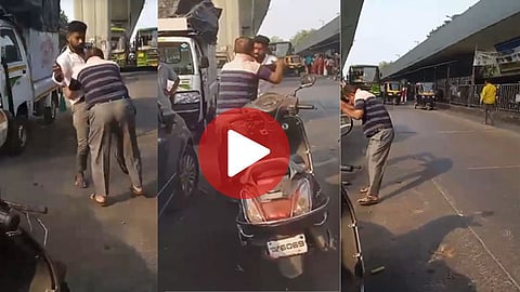 Pune Viral Video : महिलेची छेड काढणाऱ्या व्यक्तीला तरुणांनी भर चौकात अद्दल घडवली. 