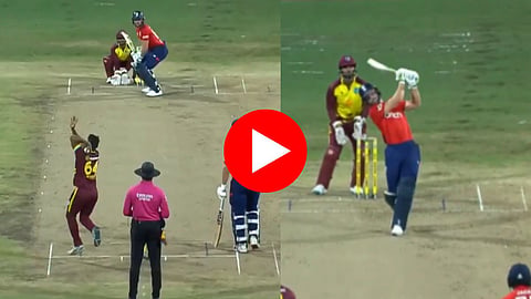 Jos Buttler Six: एकच नंबर... जोस बटलरने खेचला 115 मीटर लांब षटकार! VIDEO एकदा पाहाच