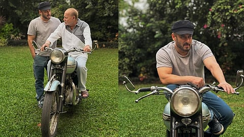 Salman Khan New Photo With Salim Khan