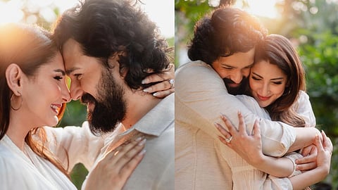 Akhil Akkineni Zainab Ravdjee Engagement 