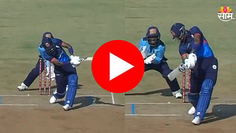 6,6,6,4.. IPL आधी Hardik Pandyaचा कहर! एकाच ओव्हरमध्ये कुटल्या 28 धावा