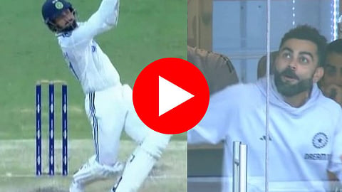 IND vs AUS: विराटची बॅट घेऊन आला अन् खणखणीत षटकार खेचला! Akash Deep च्या शॉटवर कोहलीची कडक Reaction- VIDEO