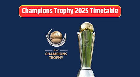 Champions Trophy 2025 schedule