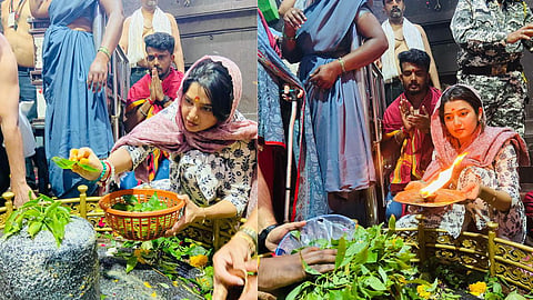Prajakta Mali Temple Visit 