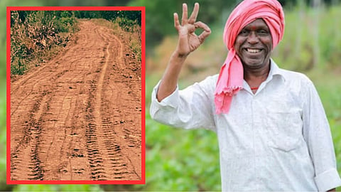 Farmer and Farm Raod