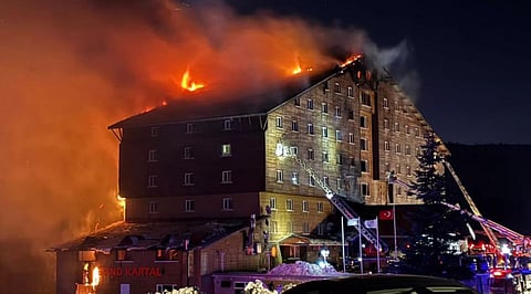 Turkey Ski Resort Fire 