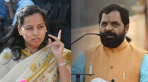 Raigad Politics Over Guardian Minister Aditi tatkare Bharat Gogawale