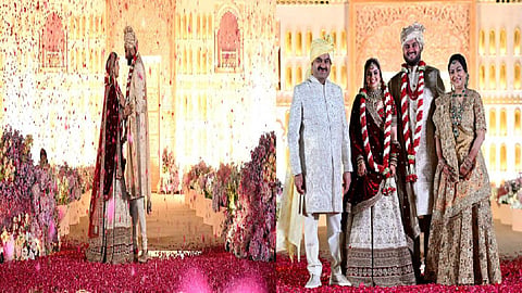 Gautami Adani son Jeet simple wedding