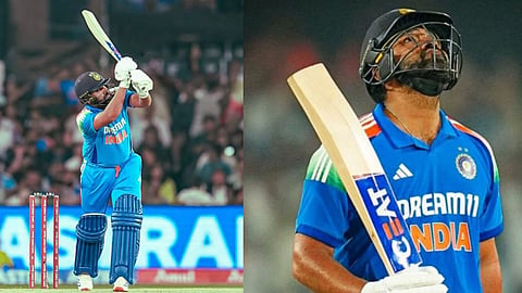 Rohit Sharma: मुंबईचा राजा कटकमध्ये गरजला! षटकार खेचत रोहितने संपवली शतकाची प्रतीक्षा - VIDEO