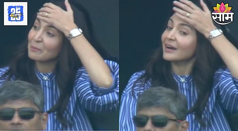 anushka sharma reaction after virat kolhis wicket