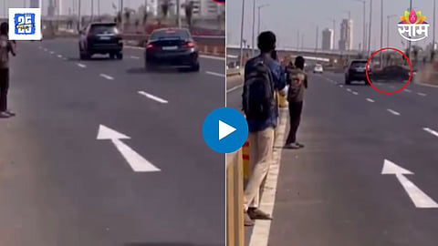 Mumbai Coastal Road Accident Video 