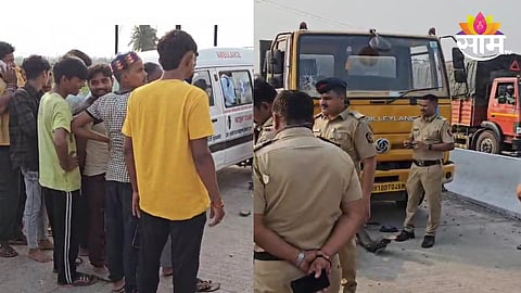 Sangli bike dumper accident