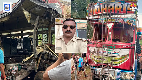 Belgaum Vengurla Highway ST Truck Accident Bus Driver Death 