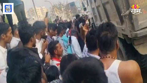 Pune Wagholi dumper accident