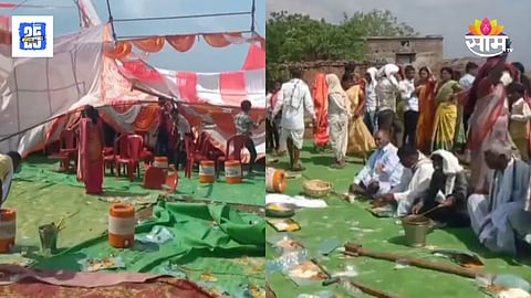 Wedding Tent blown up video viral