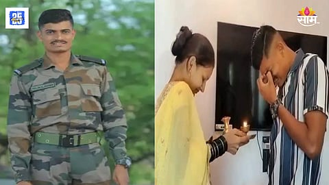 sangli Khanderajuri  Jawan prajjwal rupnur return to army camp 