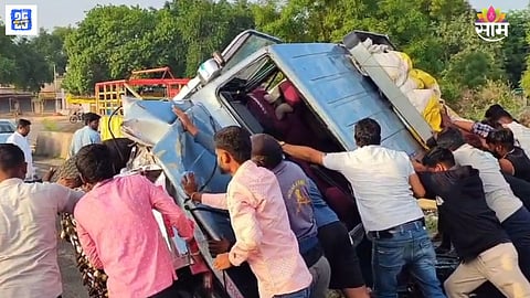 Sai Devotees Survive Major Accident in Ahilyanagar, 12 Injured But Safe