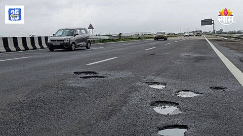 Bhiwandi to Nashik Samruddhi Highway Potholes