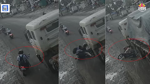 Pune tragic accident CCTV video goes viral 