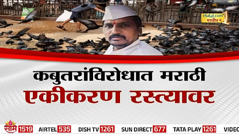 Marathi Ekikaran Samiti members announcing their protest plan against Kabutarkhana in Mumbai.