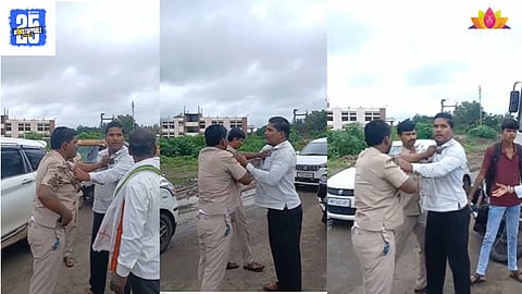 Solapur ST Bus Driver- Biker Fight: 