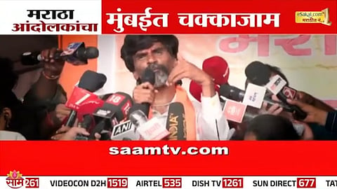 Maratha protesters flood CSMT Station and Azad Maidan as Manoj Jarange Patil leads a massive rally in Mumbai.