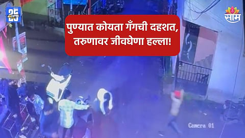 Pune Crime: पुणे हादरले! ऐन गणेशोत्सवात मुळशी पॅटर्न थरार, तरुणावर कोयत्याने सपासप वार; VIDEO व्हायरल 