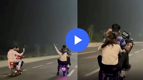 Viral Video News : हायवेवर स्टंट करताना भयंकर अपघात, शेवटची ३७ सेकंद काळजाचा ठोका चुकवणारी, VIDEO