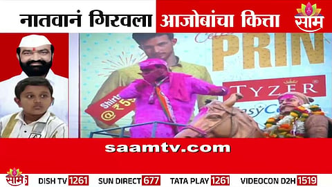 Young Shaurya Bhalake recreates Bharat Bhalake’s iconic style during victory celebrations in Pandharpur.