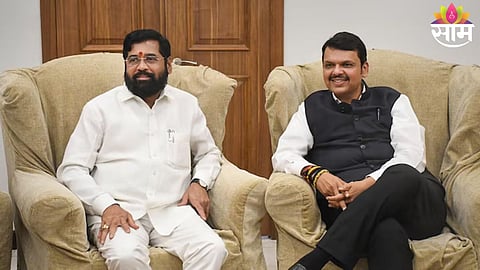 Shiv Sena (Shinde faction) candidates celebrate a clean sweep victory in Ward 16 of Nashik Municipal Corporation elections.