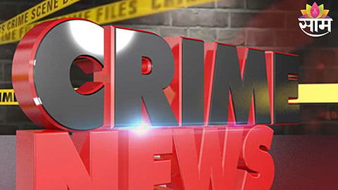 Police at the scene of a fatal machete attack in Urse village, Pune