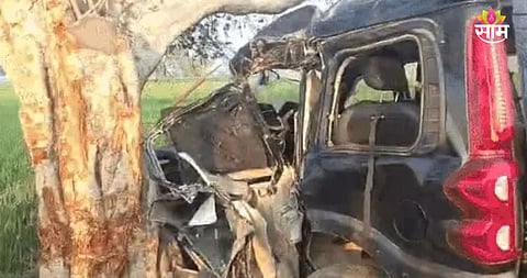 five friends dead Haryana road accident 